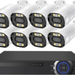 Gadpiparty 8CH CCTV System 10CH POE NVR Kit 4K 8MP Ai Human Detect Two Way Outdoor Color Night Camera Video Surveillance Set (Size : 1T, Color : 10CH