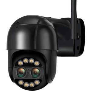 Gadpiparty 8MP 4K 2.8mm +12mm Dual Lens 8X Hybrid Zoom PTZ IP Camera WiFi Human Detection 4MP Audio P2P Security Video Surveillance Camera(U/K,8MP