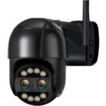 Gadpiparty 8MP 4K 2.8mm +12mm Dual Lens 8X Hybrid Zoom PTZ IP Camera WiFi Human Detection 4MP Audio P2P Security Video Surveillance Camera(A/U,8MP