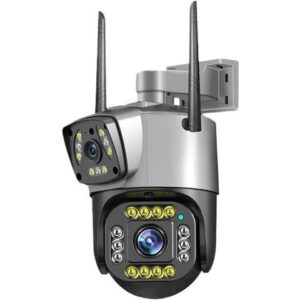 Gadpiparty Dual Lens 4G Camera 8MP 4K Outdoor Color Night Vision PTZ CCTV Smart Security Home Surveillance V380 WiFi IP Cameras(AU Plug,4MP WiFi 128G