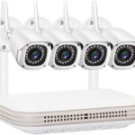 Gadpiparty DVR Surveillance Kits, 3MP Outdoor Camera Kit 2.8mm AI Face Detect Security CCTV Humanoid Detection NVR Video Surveillance System(1T,NVR