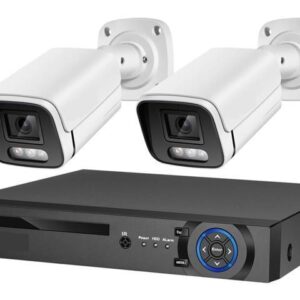 Gadpiparty DVR Surveillance Kits, 4K Security Camera System 8MP Mic CCTV POE NVR AI Color Night Home Video Surveillance Camera Outdoor Set(None,4CH