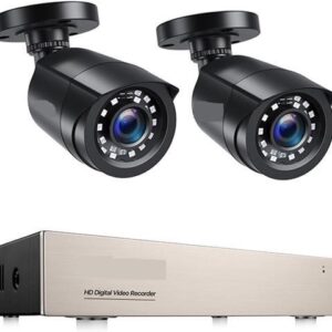 Gadpiparty DVR Surveillance Kits, 8CH 1080P CCTV System Outdoor 5MP Video DVR with 2/4/6/8pcs 2MP Security Camera Day/Night Video Surveillance