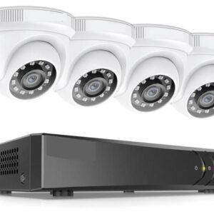 Gadpiparty DVR Surveillance Kits, 8CH 2MP HD Video Surveillance System H.265+ 5in1 5MP DVR 4X 8X 1080P Dome Outdoor Weatherproof Security Cameras