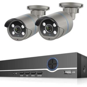 Gadpiparty DVR Surveillance Kits, 8CH 4MP POE Security Camera System POE NVR Kit P2P CCTV Video Surveillance Outdoor Record IP Camera(None,8CH NVR and
