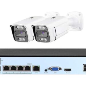 Gadpiparty DVR Surveillance Kits, 8MP 4K POE IP Camera System Humanoid Vehicle Detection 4ch 8ch CCTV Security Video Surveillance Outdoor