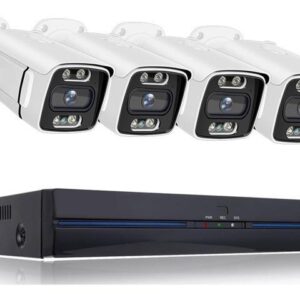 Gadpiparty DVR Surveillance Kits, Video Surveillance Camera POE 4K 8MP 5MP Color Night Vision Security Outdoor CCTV IP NVR H.265 P2P Set Speaker