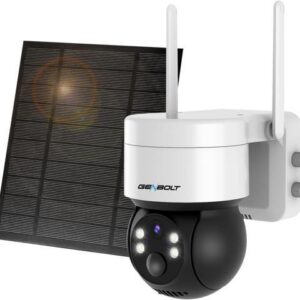 Gadpiparty GENBOLT 2K Solar Security Camera Outdoor Wireless, WiFi Home Surveillance CCTV Camera Systems, Battery Powered PTZ IP Camera with PIR