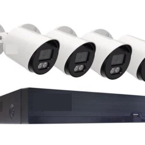 Gadpiparty Security 5MP Video System 8X Colorful Nightvision HD Waterproof CCTV Camera 8CH H.265 DVR Recorder Surveillance Kit (Size : 4T, Color : 8CH