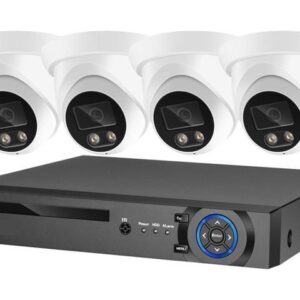 Gadpiparty Security Camera System 8MP 4K POE NVR Kit CCTV Recording Outdoor AI Color Night Vision Video Surveillance IP Camera Set (Size : 1T, Color :
