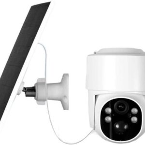 Gadpiparty Tuya 4G/WiFi 4MP Surveillance Smart Security Camera Solar Charging IP65 Waterproof Human Tracking Full Color Night Vision(WiFi with 64G SD)