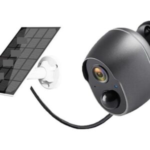 Gadpiparty Tuya 5200mAh Rechargeable Battery Solar WiFi Security 3MP FHD CCTV 135° Wide View Angle 4X Digital Zoom(Alexa Solar Cam 64G)
