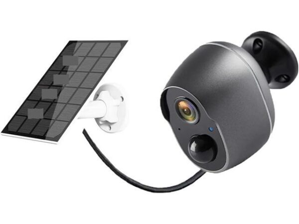 Gadpiparty Tuya 5200mAh Rechargeable Battery Solar WiFi Security 3MP FHD CCTV 135° Wide View Angle 4X Digital Zoom(Alexa Solar Cam 64G)