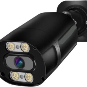 Gadpiparty UltraHD 4K 8MP Outdoor Security IP Turret PoE Camera 3840x2160 100ft Double Light Human Detection Color Full Night Vision(2.8mm,4K Double