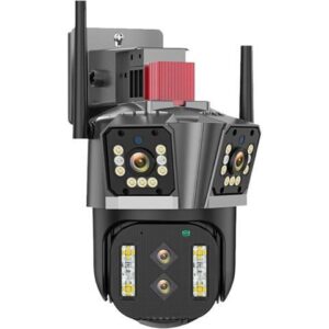 Gadpiparty Wire-Free Camera 8K 16MP Four Lens PTZ Camera 10X Zoom AI Auto Tracking Audio Outdoor 8MP Security CCTV Surveillance IP Camera