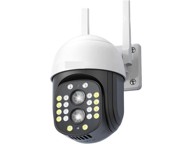 Gadpiparty Wire-Free Camera Outdoor 4K 8MP IP Camera with 10X Optical Zoom Dual Lens Surveillance 4MP Video CCTV Security Monitor Camera Pan/Tilt/Zoom