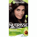 Garnier Nutrisse Nourishing Adult Hair Color Creme, 030 Darkest Brown Sweet Cola