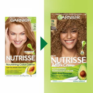 Garnier Nutrisse Nourishing Hair Color Creme, 073 Dark Golden Blonde Honey Dip