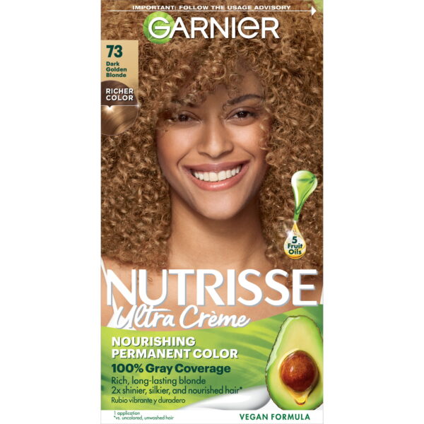 Garnier Nutrisse Nourishing Hair Color Creme, 073 Dark Golden Blonde Honey Dip Garnier Nutrisse Nourishing Hair Color Creme, 073 Dark Golden Blonde Honey Dip