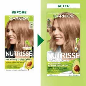 Garnier Nutrisse Nourishing Hair Color Creme, 080 Medium Natural Blonde Butternut