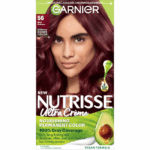 Garnier Nutrisse Nourishing Permanent Hair Color Creme, 56 Medium Reddish Brown (Sangria), 1 kit