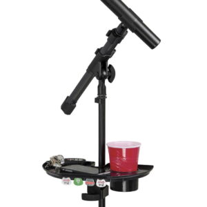 Gator Mic Stand Accessory Tray with Drink Holder