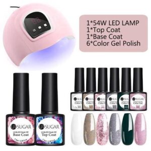 Gel Polish Set 6Pcs Hybrid Varnish Soak Off UV Gel LED Lamp Semi Permanent All For Manicures Nail Art Gel Polish Kit