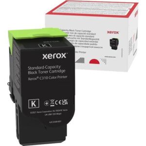 Genuine Xerox Black Standard Capacity Toner Cartridge, Xerox C310 Color Printer, (Use & Return)