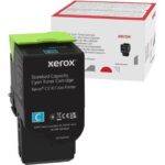 Genuine Xerox Cyan Standard Capacity Toner Cartridge, Xerox C310 Color Printer, (Use & Return)