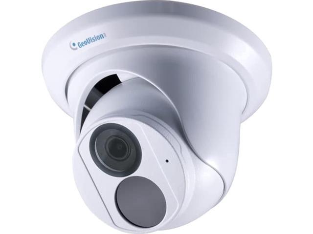 geovison gv-ebd8800 8mp wdr poe ir eyeball network outdoor dome camera with 2.8mm lens rj45 connection