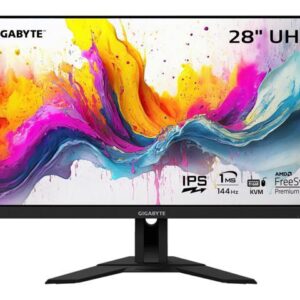 GIGABYTE - M28U - 28" IPS Gaming Monitor - UHD 3840x2160 - 144Hz - 1ms GTG - AMD FreeSync Premium Pro - Type C KVM - HDMI, DP, Type C - Height