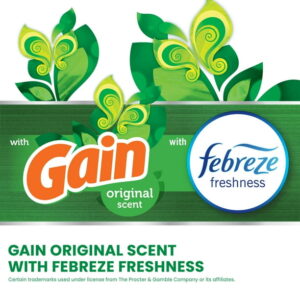 Glad ForceFlex Tall Kitchen Drawstring Trash Bags, 13 Gal, Gain Original with Febreze, 140 Ct
