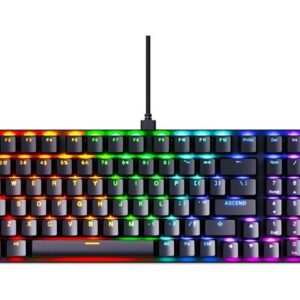 Glorious GMMK2 - Hot Swappable Mechanical Keyboard - Black - 96% Full Size Wired Keyboard - Low-Profile - Cherry Mx Style Switches - Double Shot