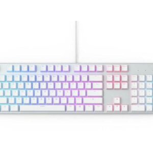 Glorious Modular Mechanical Gaming Keyboard - Full Size (104 Key) - RGB LED Backlit, Brown Switches, Hot Swap Switches (White)