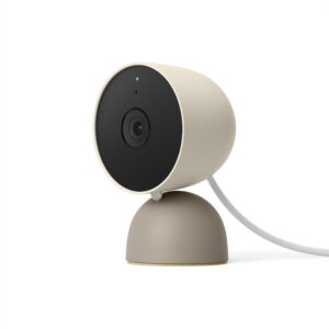 Google Nest Familiar Face Alerts 1080P Indoor Surveillance Camera, Linen
