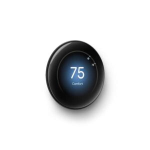 Google Nest Learning Thermostat (4th Gen) with Nest Temperature Sensor (2nd Gen) 2-Pack - Polished Obsidian GA05557-US