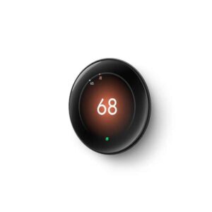 Google Nest Learning Thermostat (4th Gen) with Nest Temperature Sensor (2nd Gen) 2-Pack - Polished Obsidian GA05557-US