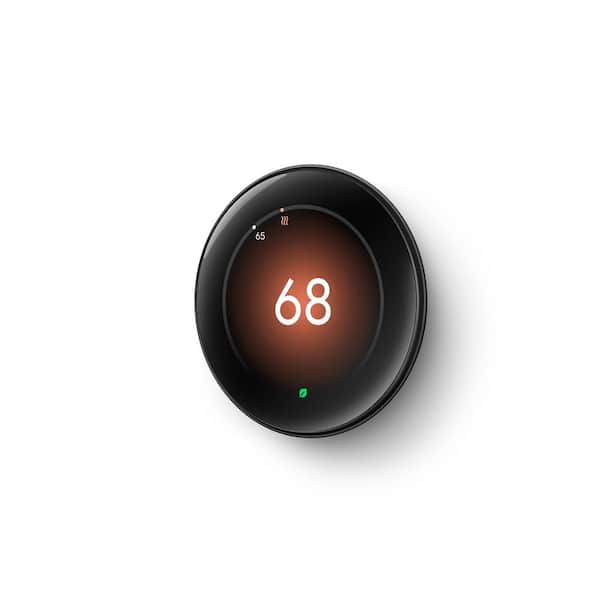 Google Nest Learning Thermostat (4th Gen) with Nest Temperature Sensor (2nd Gen) 2-Pack - Polished Obsidian GA05557-US