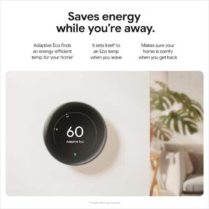Google Nest Learning Thermostat (4th Gen) with Nest Temperature Sensor (2nd Gen) 2-Pack - Polished Obsidian GA05557-US