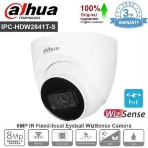 GravaStar IPC-HDW2841T-S 8MP Wizsense SMD Plus Network IP Camera Built-in Mic PoE White 2.8mm lens