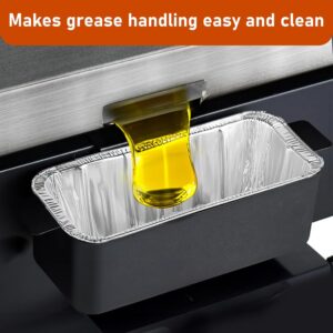 Grease Cup Liners for Blackstone Griddle 5017 - Blackstone Griddle Accessories， Disposable Grill Grease Tray, Aluminum Foil Drip Pan Grease Catcher Cup Liner for 17, 22, 28, 36...