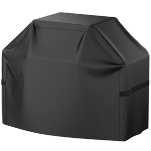 Grill Cover, 58 inch Heavy Duty BBQ Gas Grill Cover for Outdoor Grill, Waterproof, Weather Resistant, Anti-UV, Rip-Proof, Fade Resistant Barbecue Cover with Hook-and-Loop Straps...