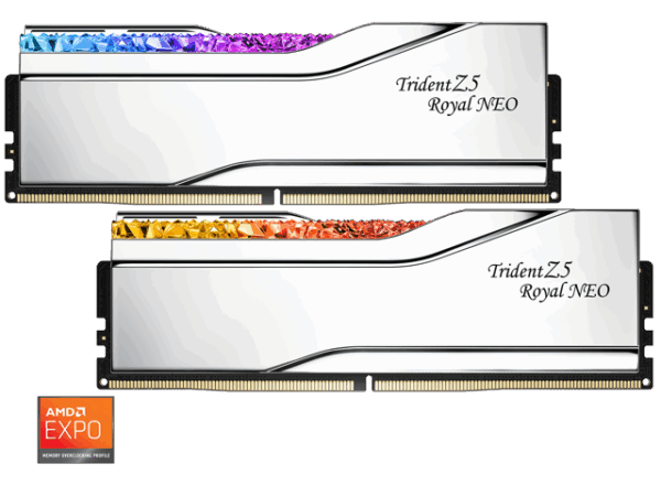 G.SKILL Trident Z5 Royal Neo Series 32GB (2 x 16GB) 288-Pin PC RAM DDR5 6000 (PC5 48000) Desktop Memory Model F5-6000J2836G16GX2-TR5NS G.SKILL Trident Z5 Royal Neo Series 32GB (2 x 16GB) 288-Pin PC RAM DDR5 6000 (PC5 48000) Desktop Memory Model F5-6000J2836G16GX2-TR5NS