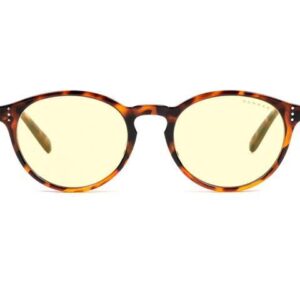 Gunnar Attache' Reading Glasses, +2.00 Lens Power, Tortoise Frames, Amber Lens, 65% Blue Light and 100% UV Protection, ATT-02301-2.0