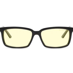 Gunnar Haus Reading Glasses, Eyewear with +2.5 Lens Power, Onyx Frames, Amber Lens, 65% Blue Light and 100% UV Protection, HAU-00101-2.5