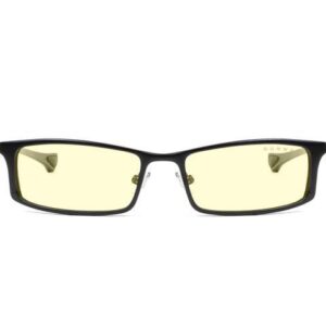 Gunnar Phenom Reading Glasses, +3.00 Lens Power, Onyx Frames, Amber Lens, 65% Blue Light and 100% UV Protection, ST002-C001-3.0