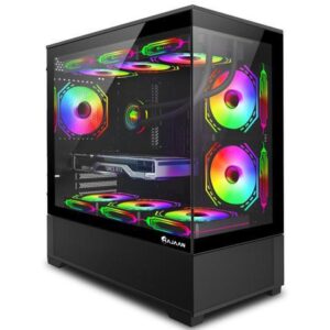 HAJAAN Gaming PC (AMD Ryzen 7 7700X up to 5.4GHz, GeForce RTX 5070 12GB GDDR7, 64GB DDR5, 2TB NVMe SSD, WiFi Ready, Windows 11 Pro)