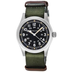 Hamilton Khaki Field Nylon Strap Black Dial Mechanical H69529933 Men's Watch
