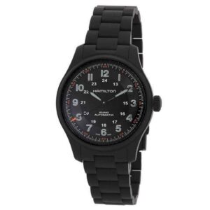 Hamilton Khaki Field Titanium Black Dial Automatic H70665130 100M Men's Watch
