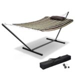 Hammock with Stand for 2 Person 500Lbs Pillow Carrying Case Outdoor Patio Camp